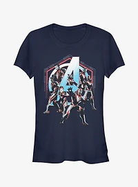 Marvel Avengers: Endgame Space Force Girls Navy Blue T-Shirt