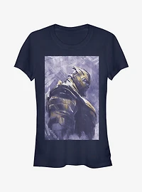 Marvel Avengers: Endgame Thanos Painted Girls Navy Blue T-Shirt