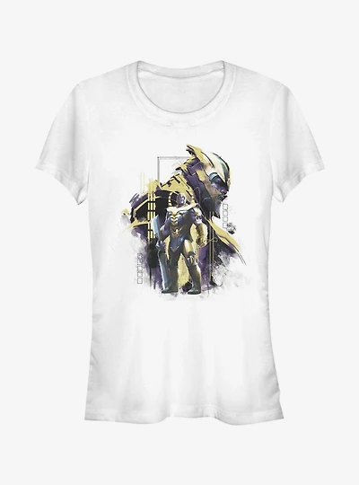 Marvel Avengers: Endgame Titan Frame Girls White T-Shirt
