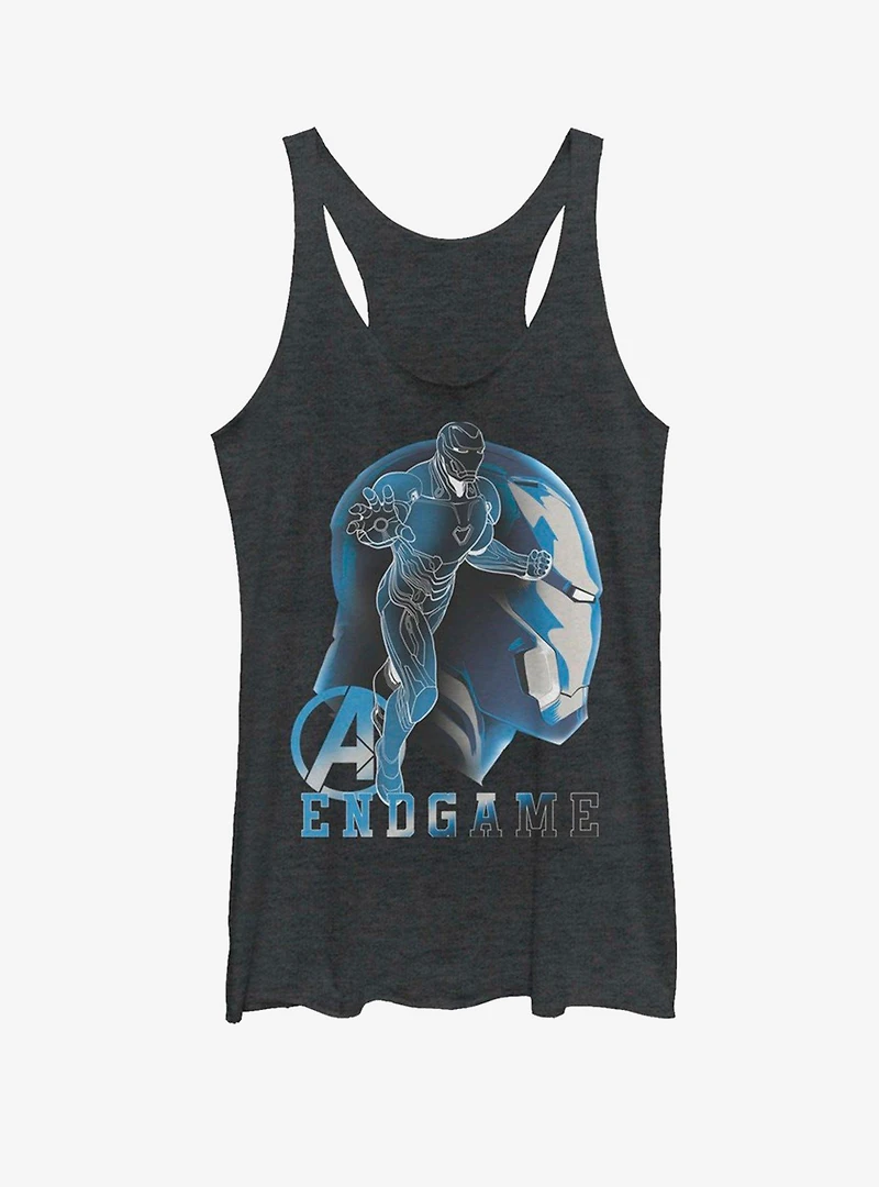 Marvel Avengers Endgame Ironman Silhouette Womens Tank
