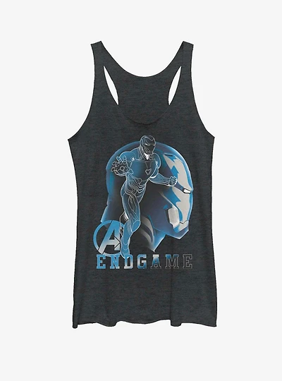 Marvel Avengers Endgame Ironman Silhouette Womens Tank
