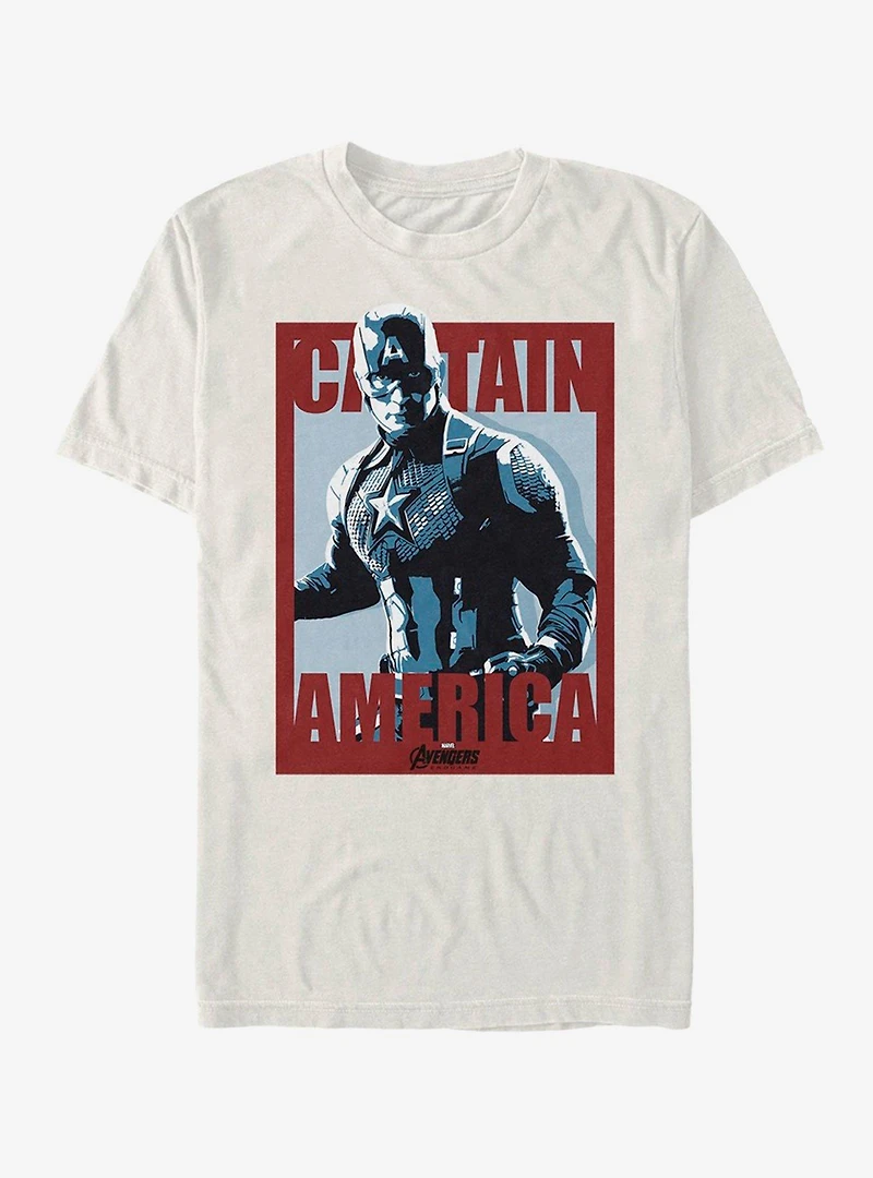Marvel Avengers Endgame Captain Poster T-Shirt