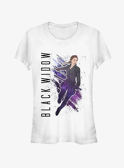 Marvel Avengers Endgame Black Widow Painted Girls T-Shirt