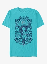 Disney Aladdin 2019 Vintage Collage T-Shirt