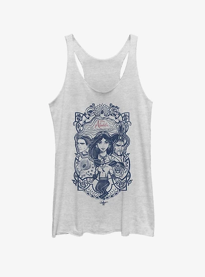 Disney Aladdin 2019 Vintage Aladdin Collage Girls Tank
