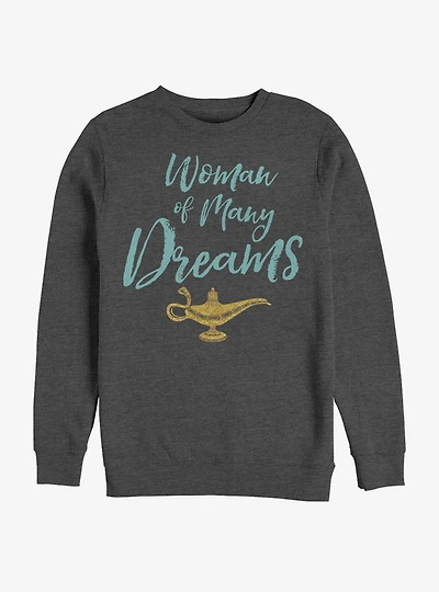Disney Aladdin 2019 Woman of Many Dreams Cursive Sweatshirt