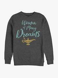 Disney Aladdin 2019 Woman of Many Dreams Cursive Sweatshirt