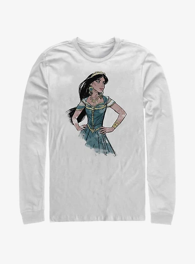 Disney Aladdin 2019 Jasmine Sketch Long-Sleeve T-Shirt