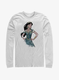 Disney Aladdin 2019 Jasmine Sketch Long-Sleeve T-Shirt