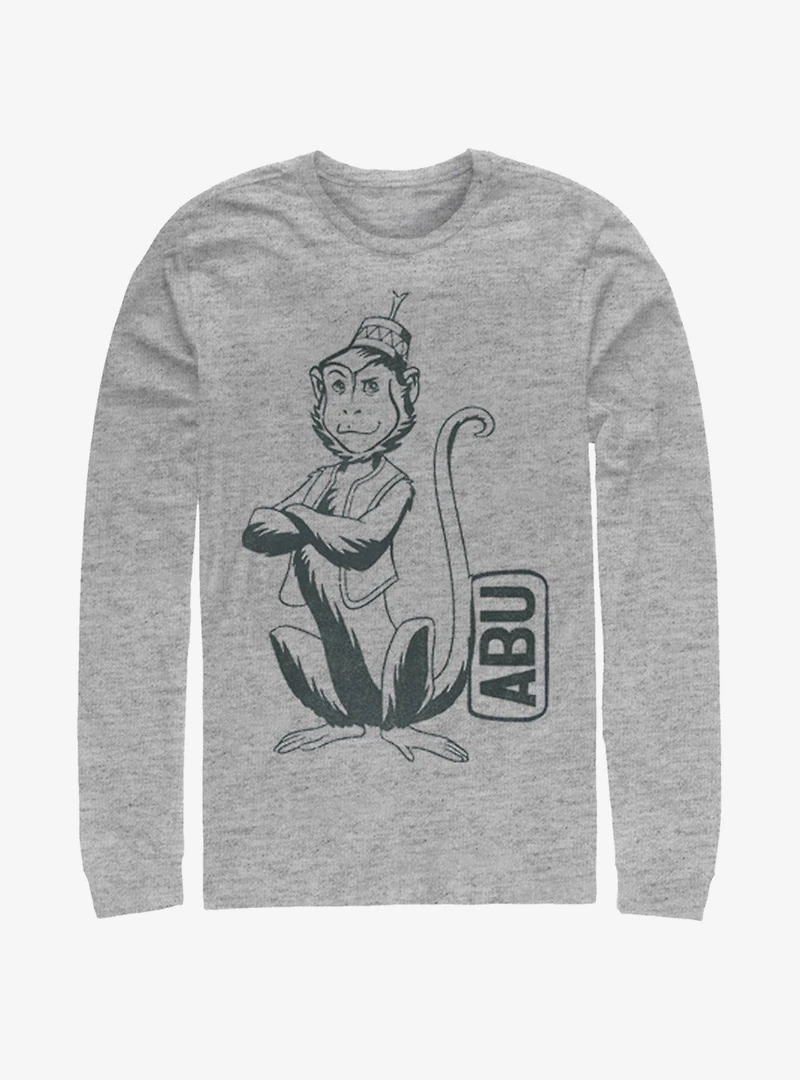 Disney Aladdin 2019 Abu Side Kick Pocket Long-Sleeve T-Shirt