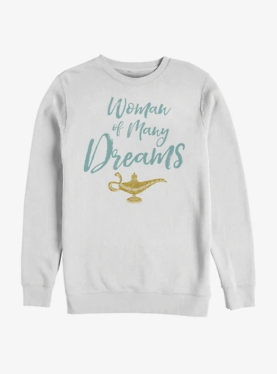 Disney Aladdin 2019 Woman of Many Dreams Cursive Sweatshirt
