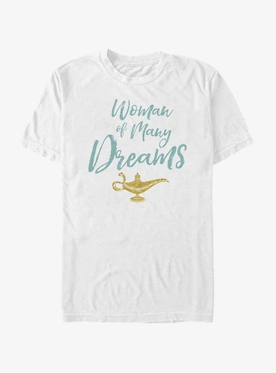 Disney Aladdin 2019 Woman of Many Dreams Cursive  T-Shirt