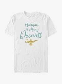 Disney Aladdin 2019 Woman of Many Dreams Cursive  T-Shirt