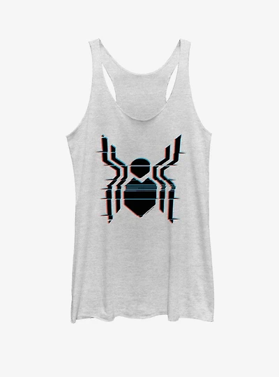 Marvel Spider-Man Far From Home Glitch Spider Logo Girls Tank