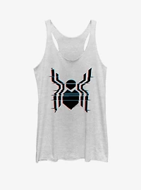 Marvel Spider-Man Far From Home Glitch Spider Logo Girls Tank