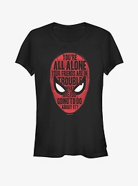 Marvel Spider-Man Far From Home Face words Girls T-Shirt