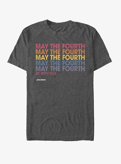 Star Wars May the Fourth Stack T-Shirt