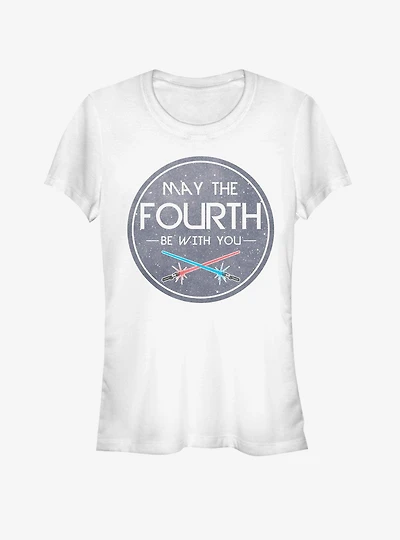 Star Wars May the Fourth Circle Girls T-Shirt