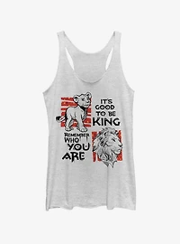Disney The Lion King 2019 Simba Text Girls Tank