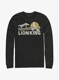 Disney The Lion King 2019 Savannah Scene Back Long-Sleeve T-Shirt