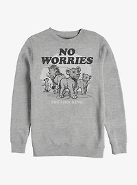 Disney The Lion King 2019 No Worries Back Sweatshirt