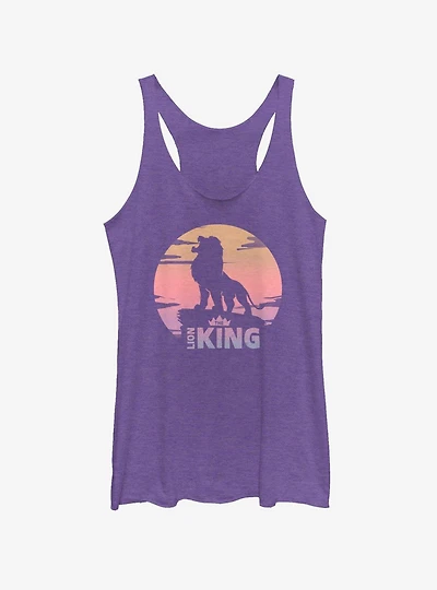 Disney The Lion King 2019 Sunset Logo Girls Tank
