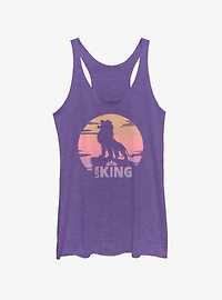 Disney The Lion King 2019 Sunset Logo Girls Tank