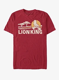 Disney The Lion King 2019 Savannah Scene Back T-Shirt