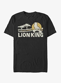 Disney The Lion King 2019 Savannah Scene Back T-Shirt