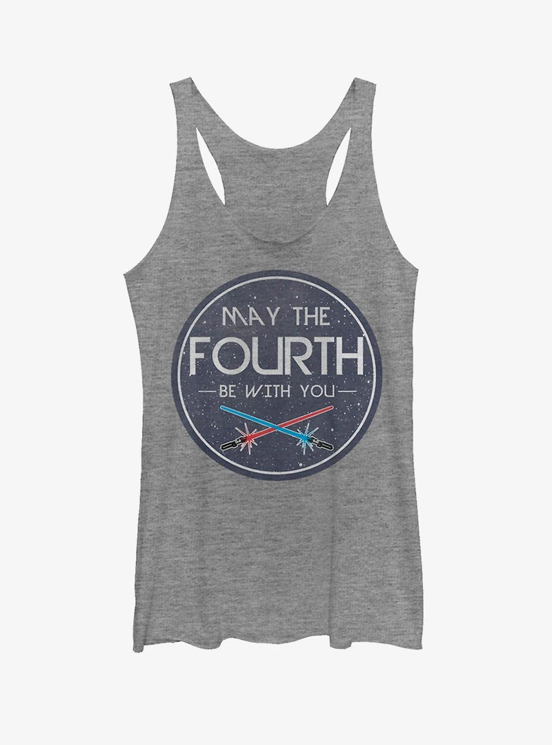Star Wars May the Fourth Circle Womens Tank Top