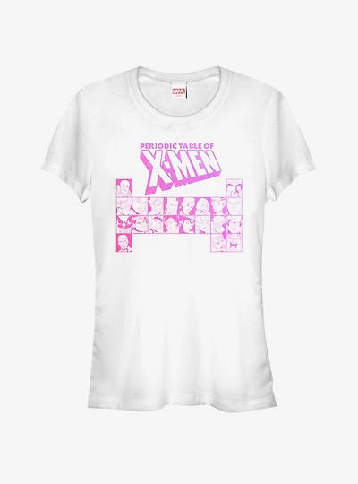 Marvel X-Men Characters Periodic Table Girls T-Shirt