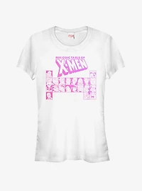 Marvel X-Men Characters Periodic Table Girls T-Shirt