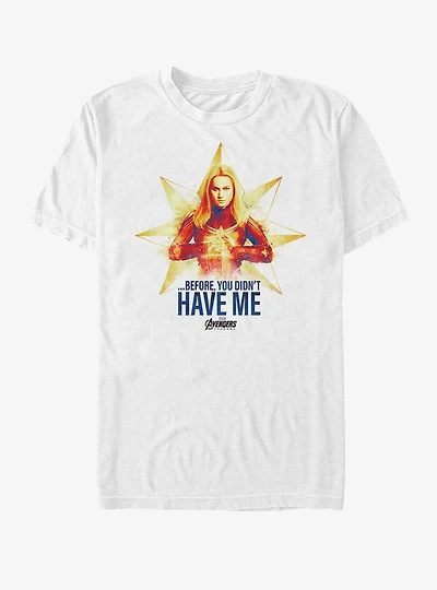 Marvel Avengers: Endgame Captain You Didn't Have Me T-Shirt