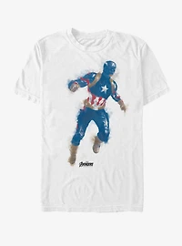 Marvel Avengers: Endgame Captain America Paint T-Shirt