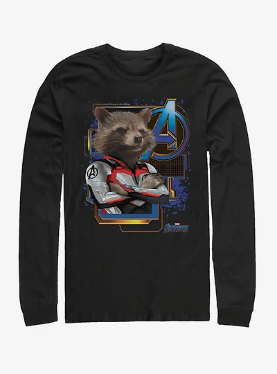 Marvel Avengers: Endgame Rocket Space Long-Sleeve T-Shirt