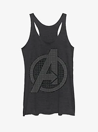 Marvel Avengers: Endgame Grayscale Logo Womens Tank Top