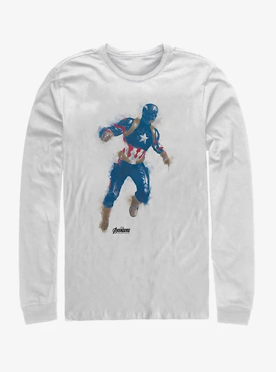 Marvel Avengers: Endgame Cap Paint Long-Sleeve T-Shirt
