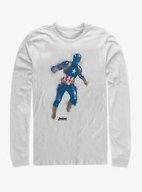 Marvel Avengers: Endgame Cap Paint Long-Sleeve T-Shirt