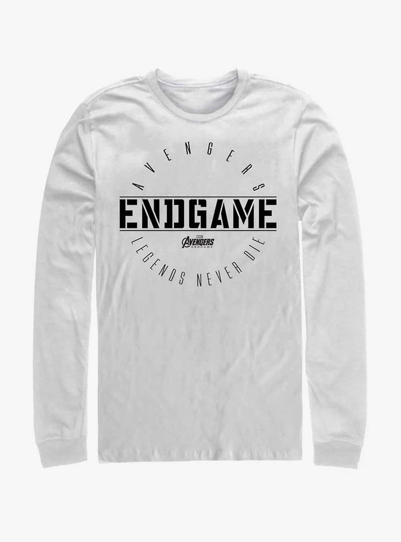 Marvel Avengers: Endgame Last Stand White Long-Sleeve T-Shirt