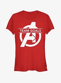 Marvel Avengers: Endgame Team Goals Girls Red T-Shirt