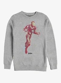 Marvel Avengers: Endgame Iron Man Paint Heathered Sweatshirt