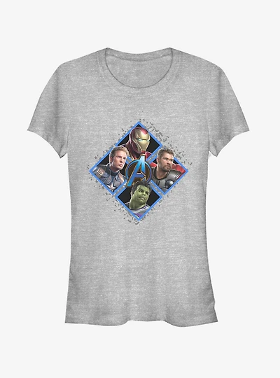 Marvel Avengers: Endgame Square Box Girls Heathered T-Shirt