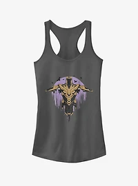 Marvel Avengers: Endgame Scarecrow Thanos Girls Charcoal Grey Tank Top