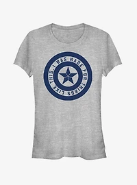 Marvel Avengers: Endgame Shield Inspiration Girls Heathered T-Shirt