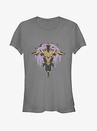 Marvel Avengers: Endgame Scarecrow Thanos Girls Charcoal Grey T-Shirt