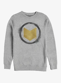 Marvel Avengers: Endgame Hawkeye Spray Logo Heathered Sweatshirt