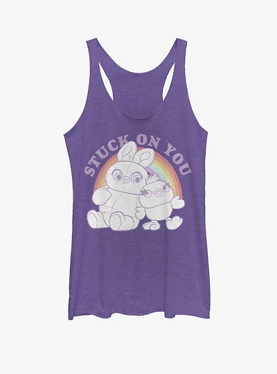 Disney Pixar Toy Story 4 Rainbow Pals Girls Purple Heathered Tank Top