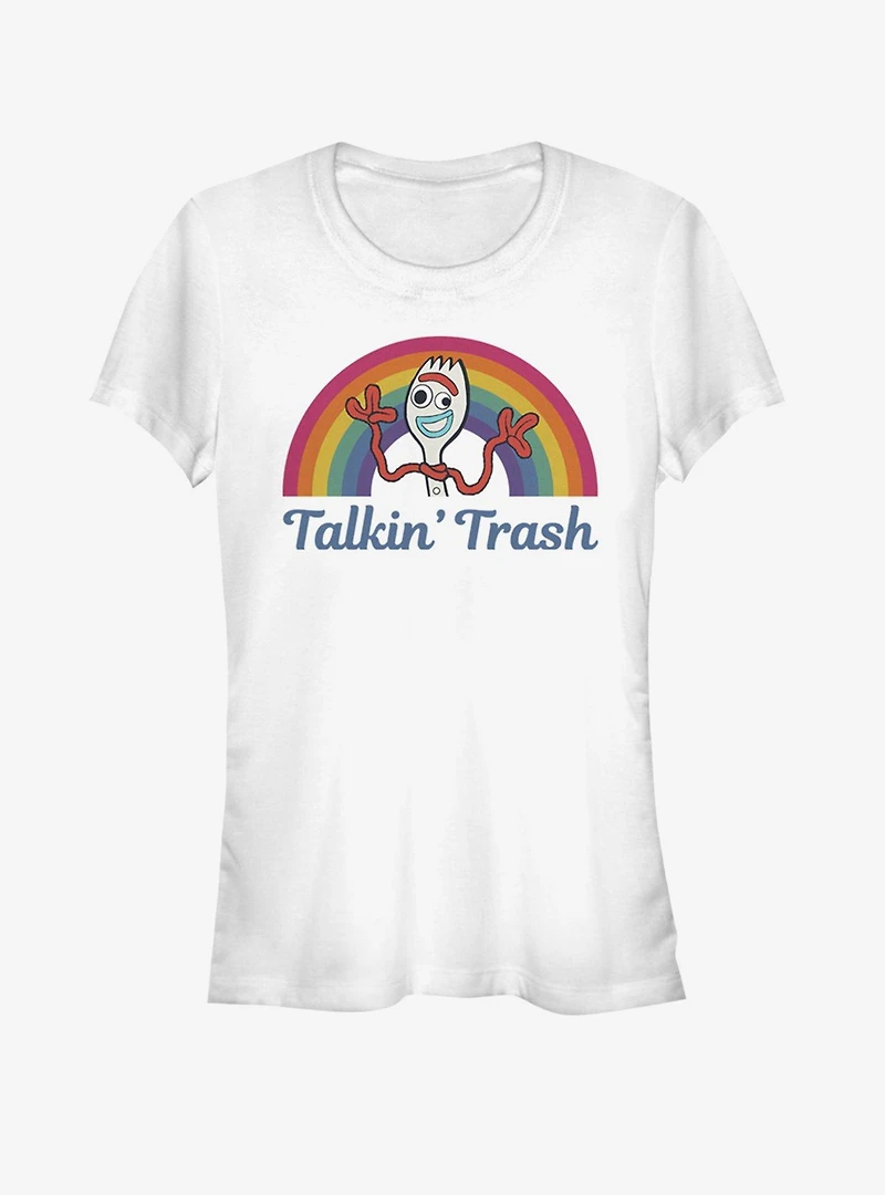 Disney Pixar Toy Story 4 Talkin' Trash Girls White T-Shirt