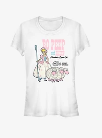Disney Pixar Toy Story 4 Bo Peep And Sheep Girls White T-Shirt