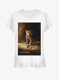 Disney The Lion King 2019 Simba Poster Girls White T-Shirt